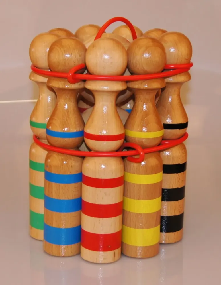 Jeu de quilles 24cm Rubanée